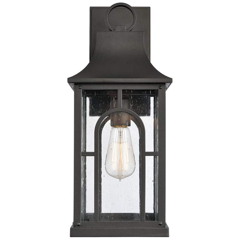 Image 1 Triumph 17.75 inch High 1-Light Outdoor Sconce - Textured Black
