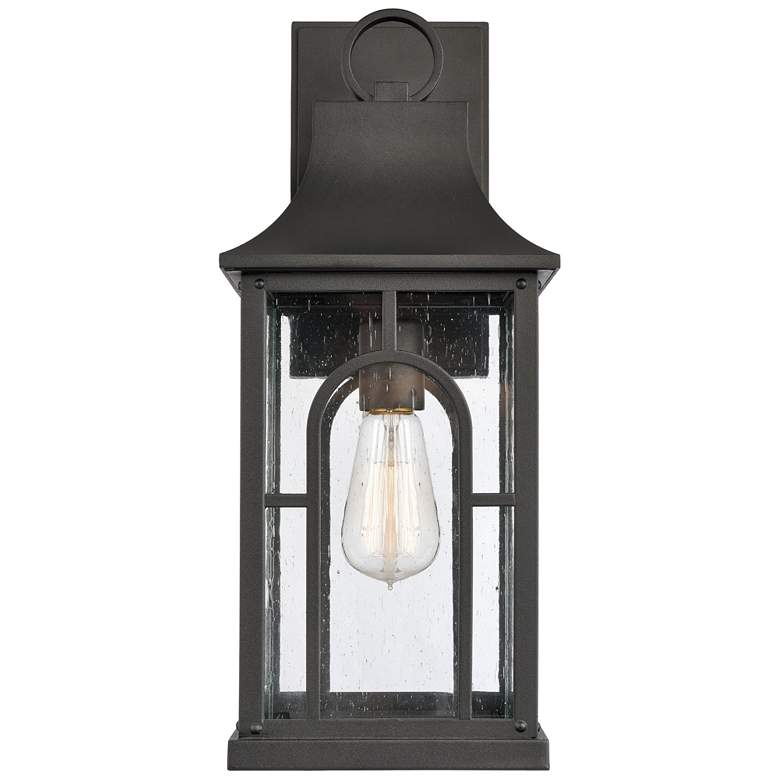 Image 1 Triumph 17.75" High 1-Light Outdoor Sconce - Textured Black