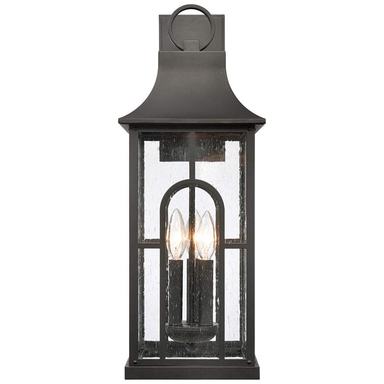 Image 1 Triumph 23" High 3-Light Outdoor Sconce - Textured Black