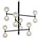 Tro9y Andromeda 12-Light Carbide Black and Nickel Pendant