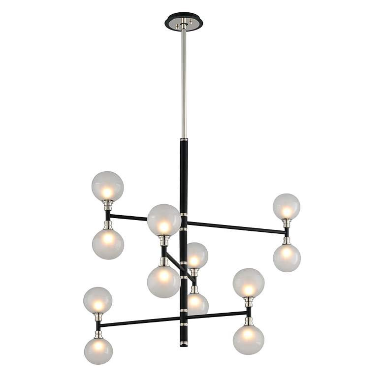 Image 2 Tro9y Andromeda 12-Light Carbide Black and Nickel Pendant more views
