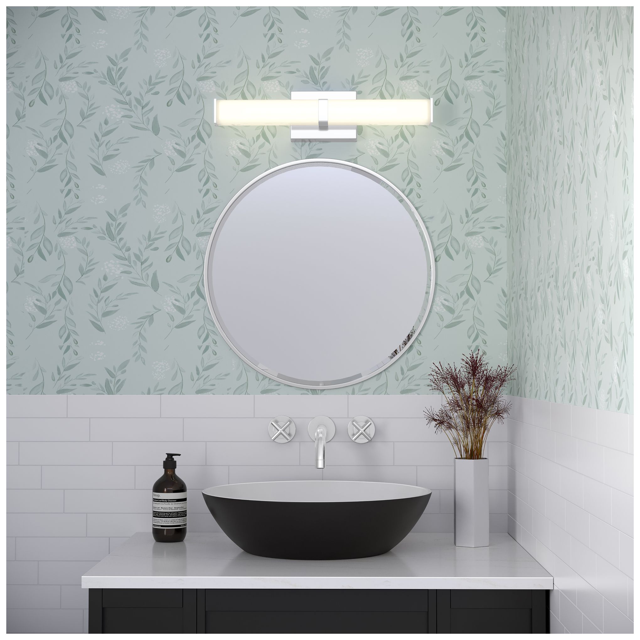 Image 7 Tron 18" Bathroom Vanity LED Bath Bar in Chrome more views
