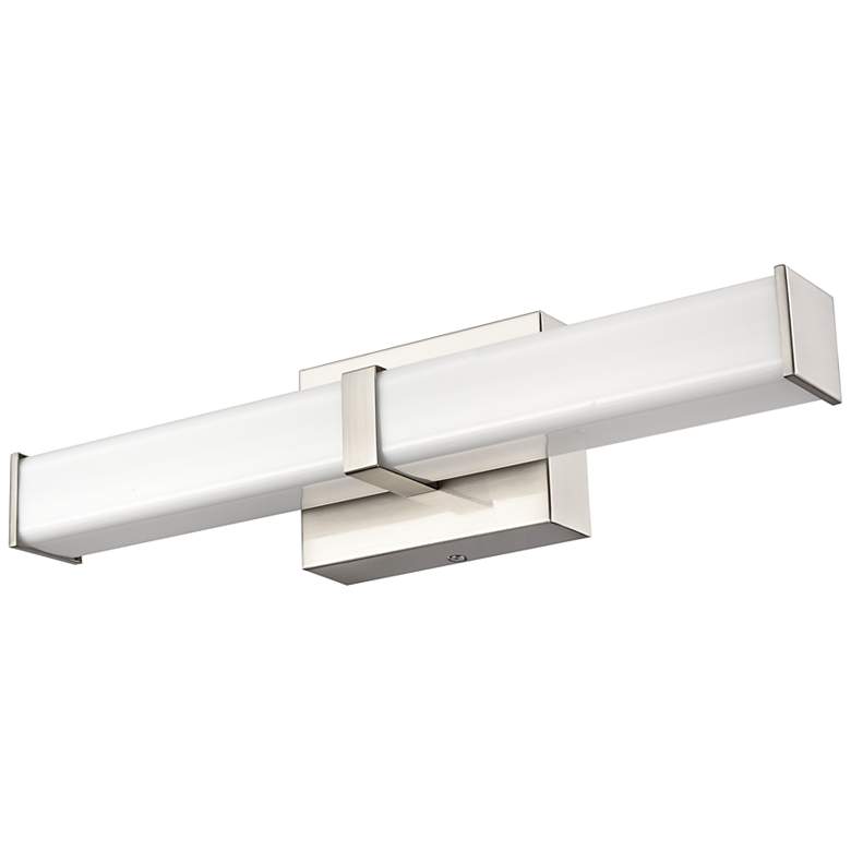 Image 3 Tron 18" Wide Brushed Nickel LED Vanity Bath Light more views