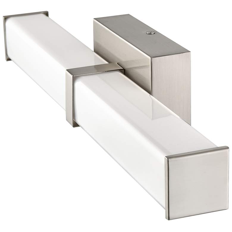 Image 4 Tron 18" Wide Brushed Nickel LED Vanity Bath Light more views