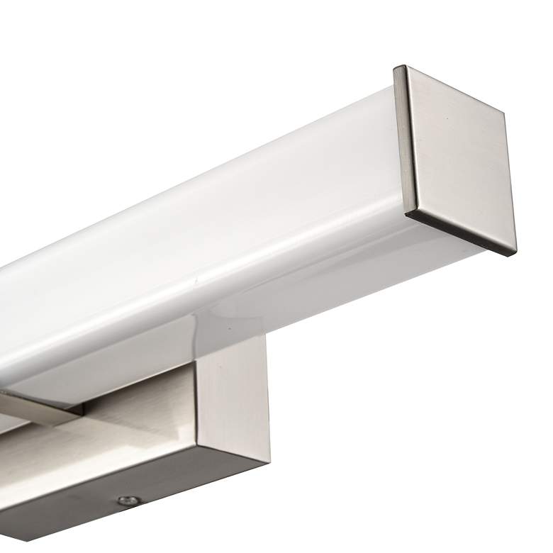Image 5 Tron 18" Wide Brushed Nickel LED Vanity Bath Light more views