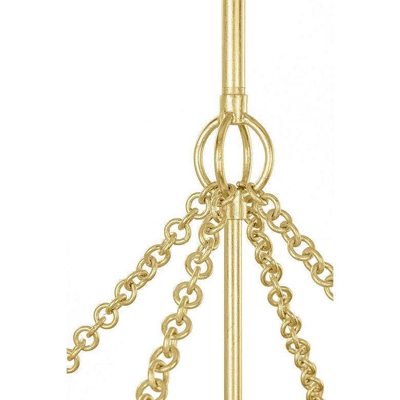 Image 5 Tropea Gold Leaf 6 Light Pendant more views