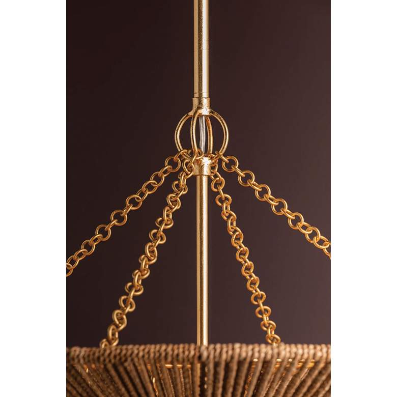 Image 6 Tropea Gold Leaf 6 Light Pendant more views