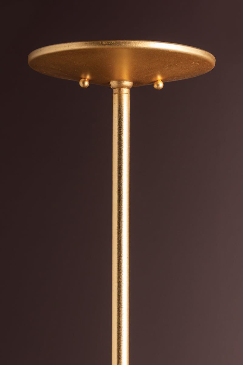 Tropea Gold Leaf 6 Light Pendant in scene