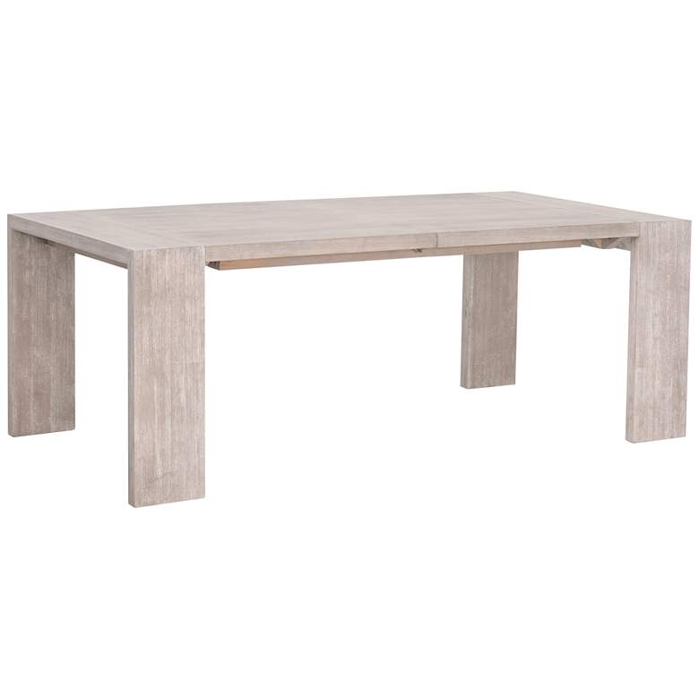 Image 2 Tropea Natural Gray Wood Rectangular Extension Dining Table
