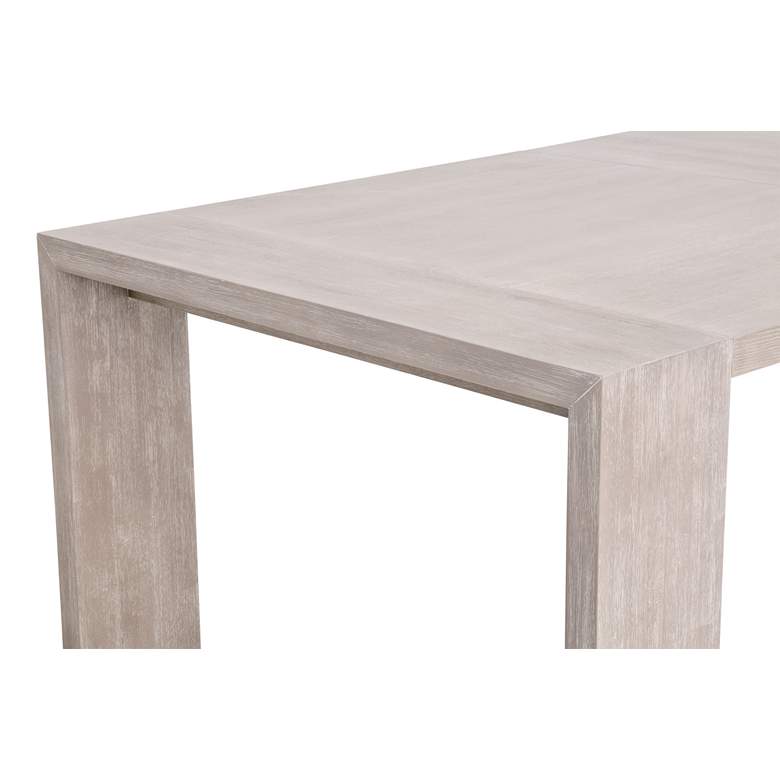 Image 4 Tropea Natural Gray Wood Rectangular Extension Dining Table more views