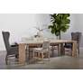Tropea Natural Gray Wood Rectangular Extension Dining Table in scene