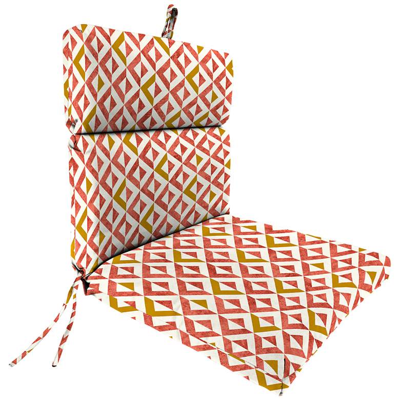 Image 1 Tropez Coral French Edge Outdoor Chair Cushion
