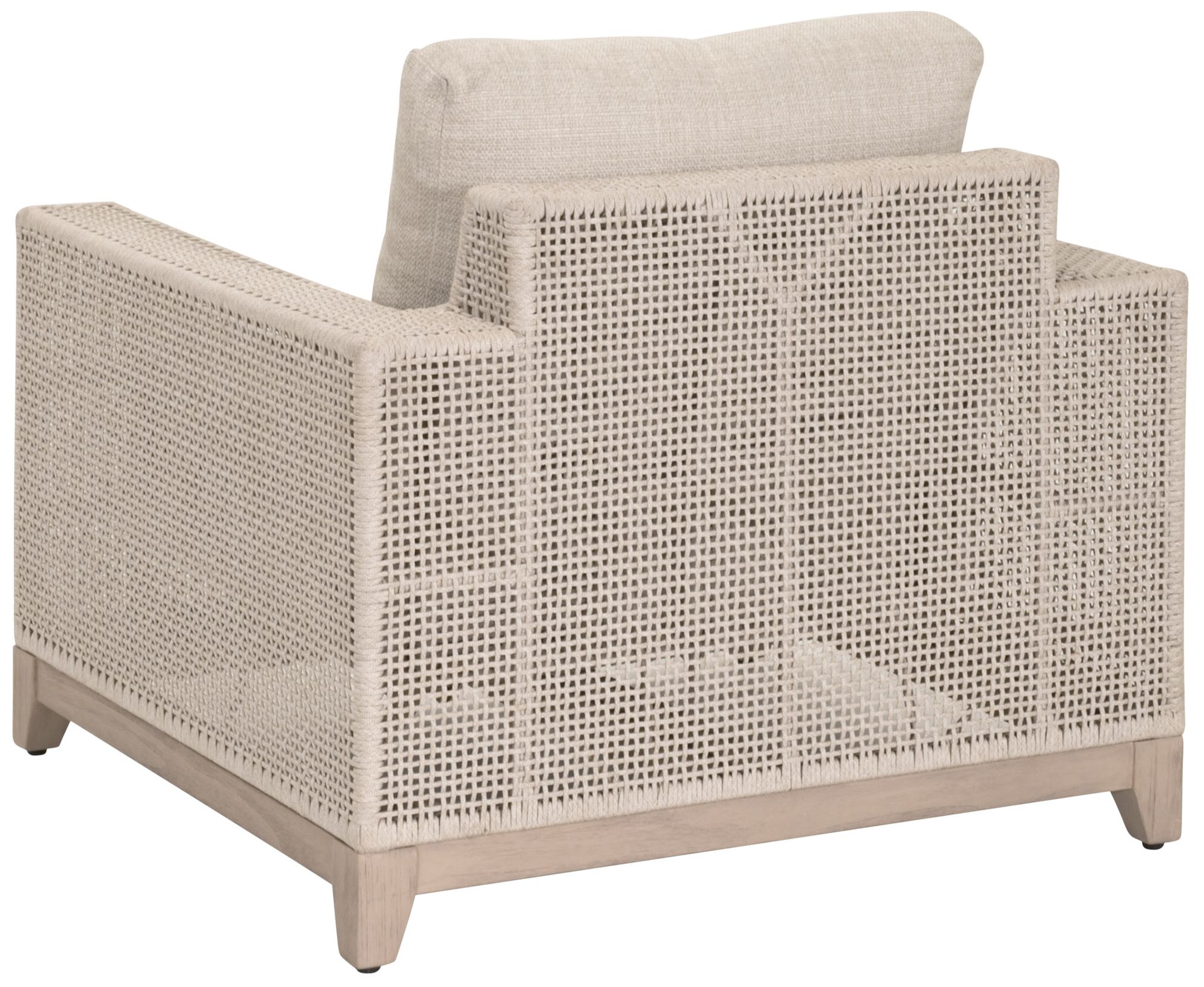Image 4 Tropez Outdoor Sofa Chair, Oat Flat Rope, Performance Ecru Weave more views