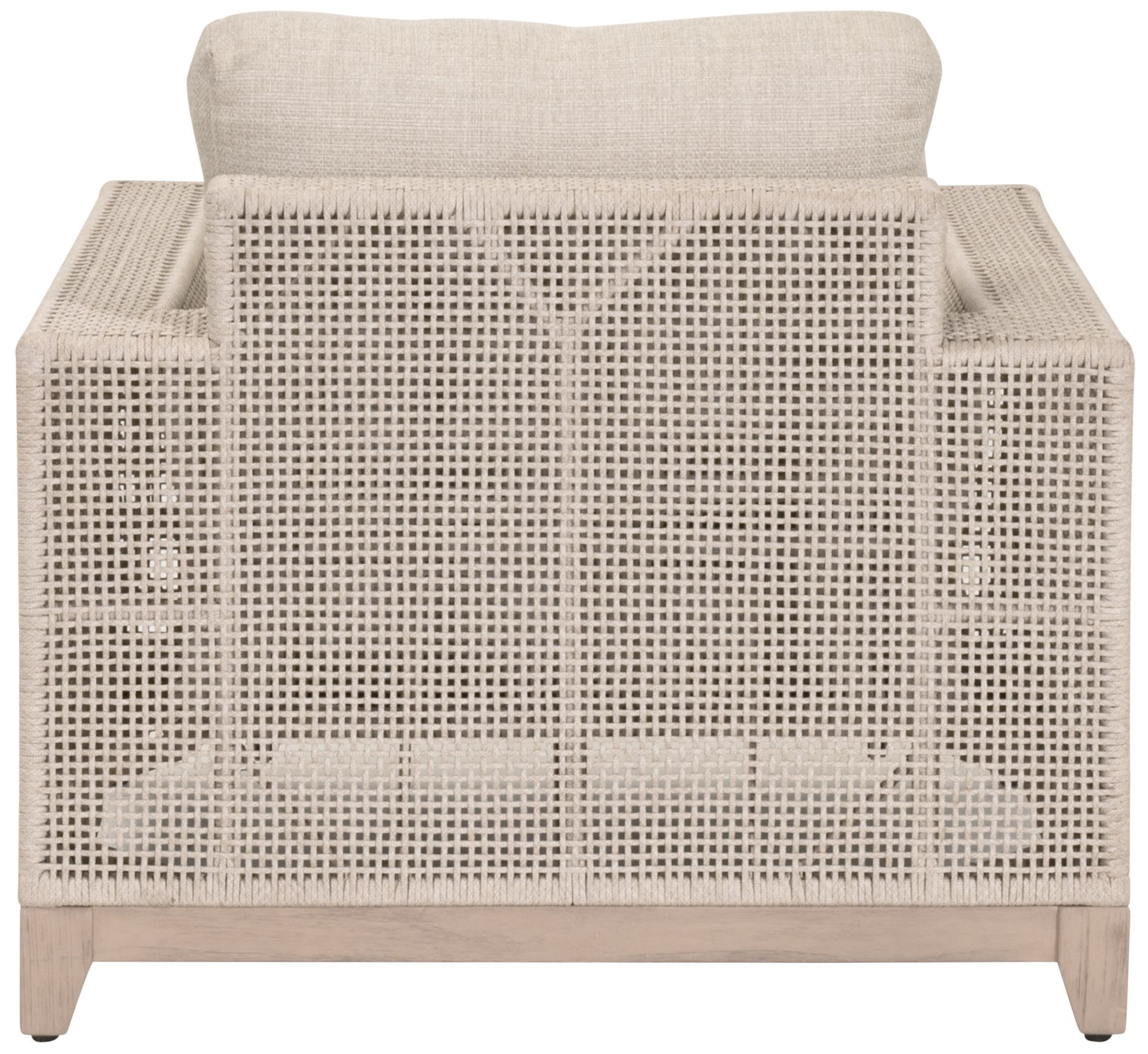 Image 5 Tropez Outdoor Sofa Chair, Oat Flat Rope, Performance Ecru Weave more views