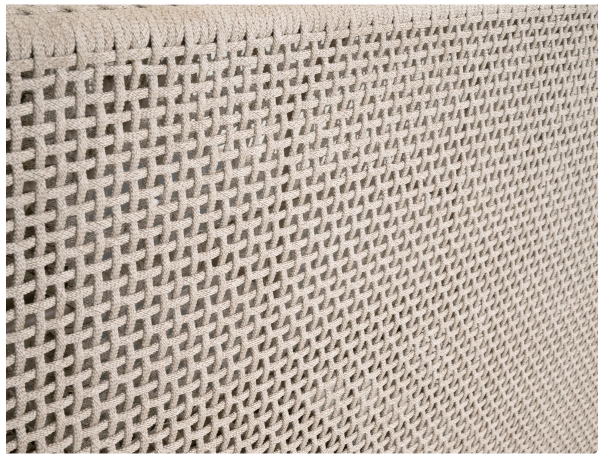 Tropez Outdoor Swivel Rocker Sofa Chair, Oat Flat Rope