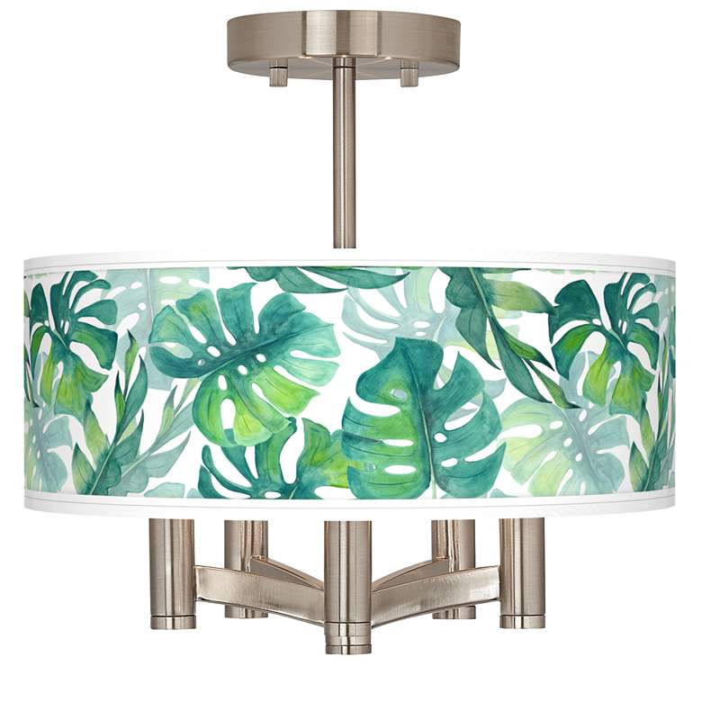 Image 1 Tropica Ava 5-Light Nickel Ceiling Light
