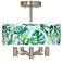 Tropica Ava 5-Light Nickel Ceiling Light
