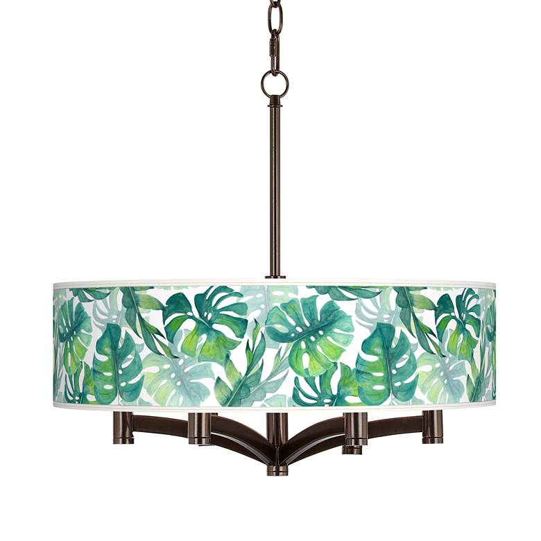 Image 1 Tropica Ava 6-Light Bronze Pendant Chandelier