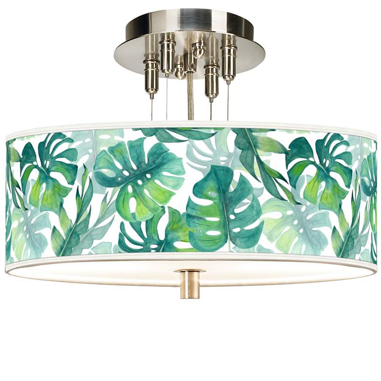 Image 1 Tropica Giclee 14 inch Wide Ceiling Light