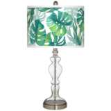 Tropica Giclee Apothecary Clear Glass Table Lamp