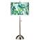 Tropica Giclee Brushed Nickel Table Lamp
