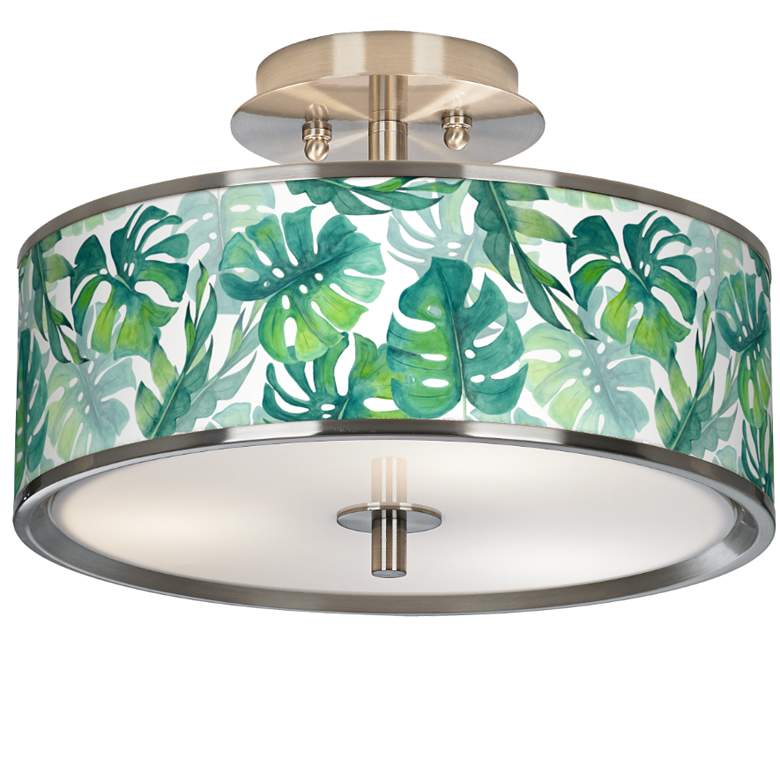 Image 1 Tropica Giclee Glow 14" Wide Ceiling Light
