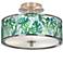 Tropica Giclee Glow 14" Wide Ceiling Light