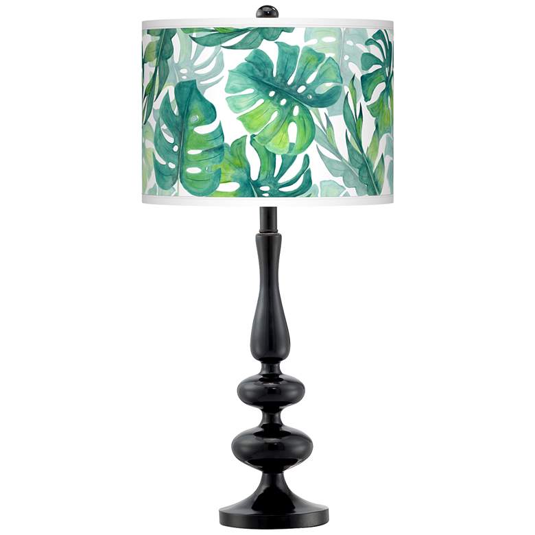 Image 1 Tropica Giclee Paley Black Table Lamp