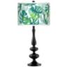 Tropica Giclee Paley Black Table Lamp