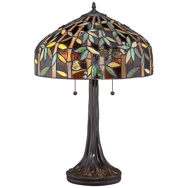 Image 1 Tropical Bamboo Robert Louis Tiffany Table Lamp