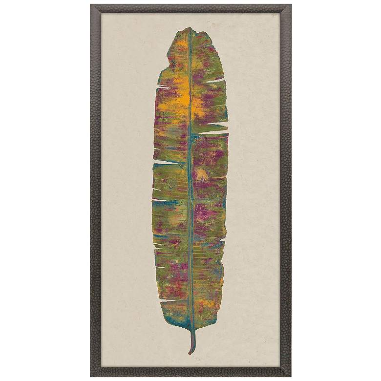 Image 1 Tropical Banana Leaf I 27"W x 51"H Framed Art