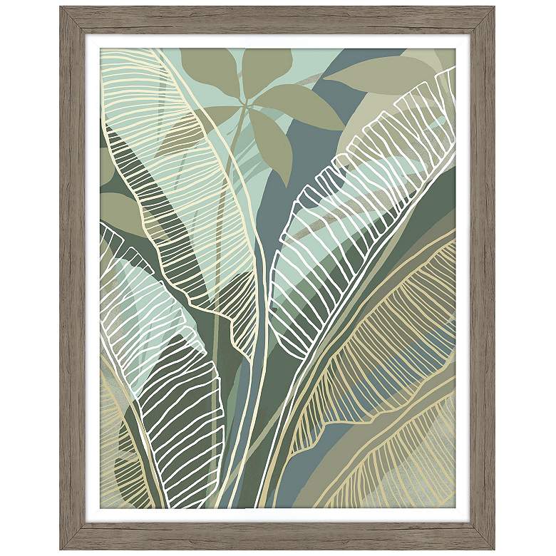 Image 1 Tropical Botanical I 22"W x 28"H Non-Glass Framed Art