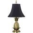 Tropical Brass 21" High Black Shade Pineapple Table Lamp