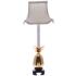Tropical Brass 21" High White Shade Pineapple Accent Table Lamp