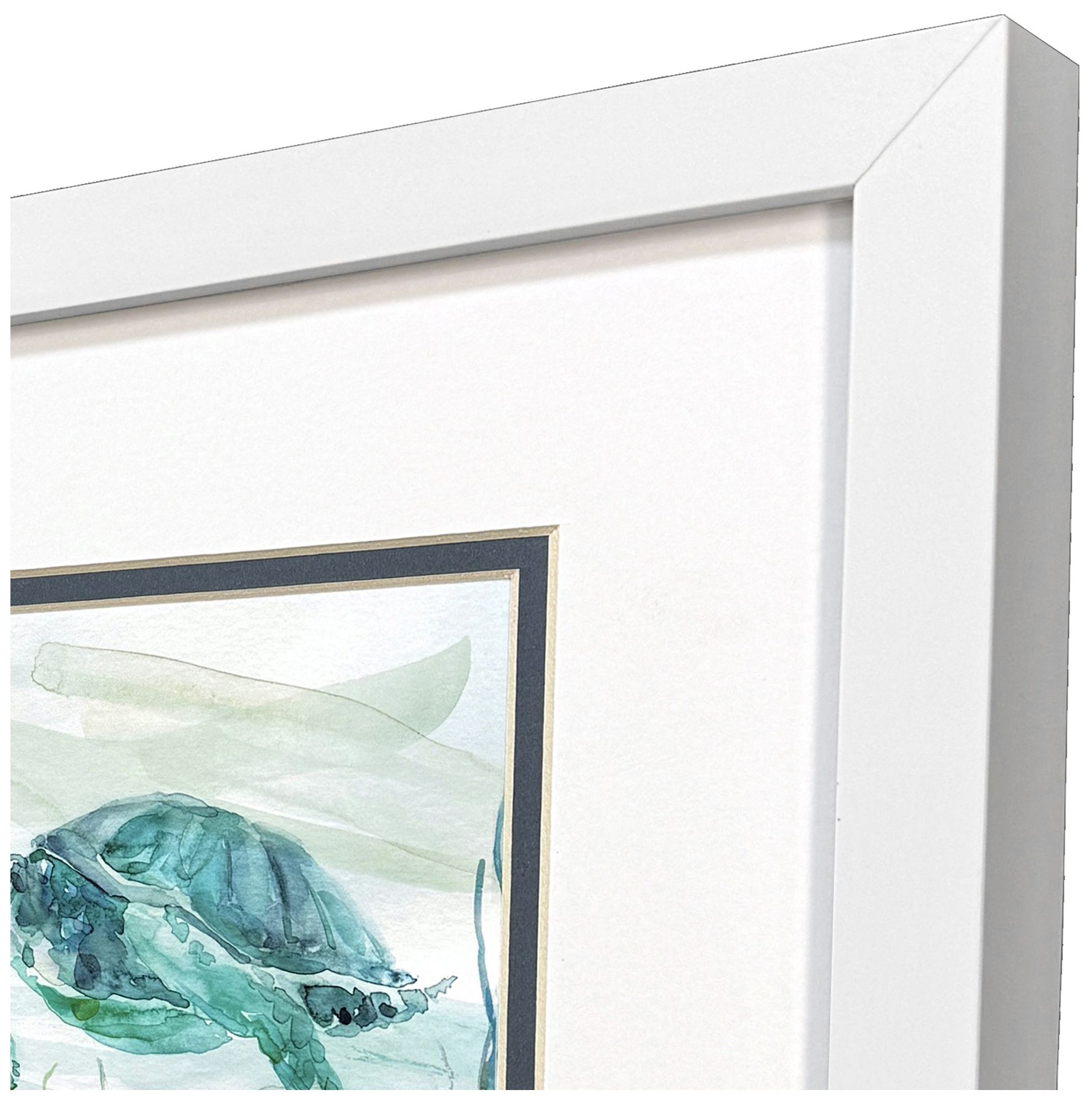 Image 3 Tropical Current 11"W x 11"H Framed Art Set of 2 more views