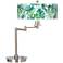 Tropical Giclee Shade Tropical Style LED Swing Arm Desk Lamp