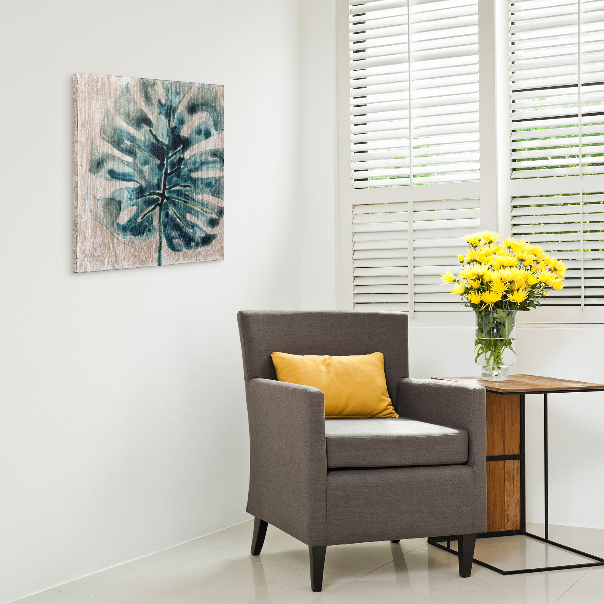 Tropical Jewell 24" Square 2-Piece Giclee Wood Wall Art Set