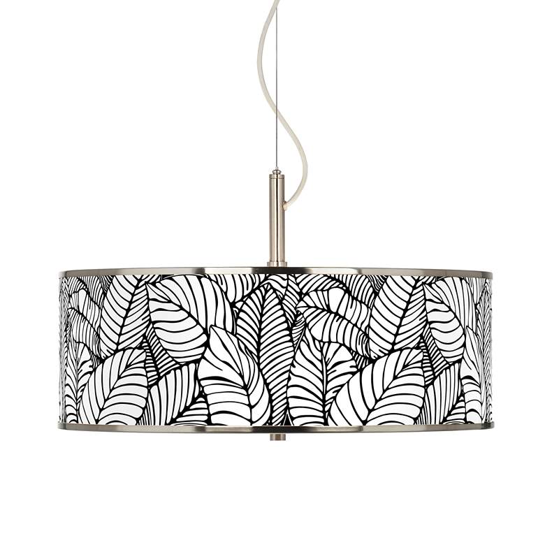 Image 1 Tropical Leaves Giclee Glow 20" Wide Pendant Light