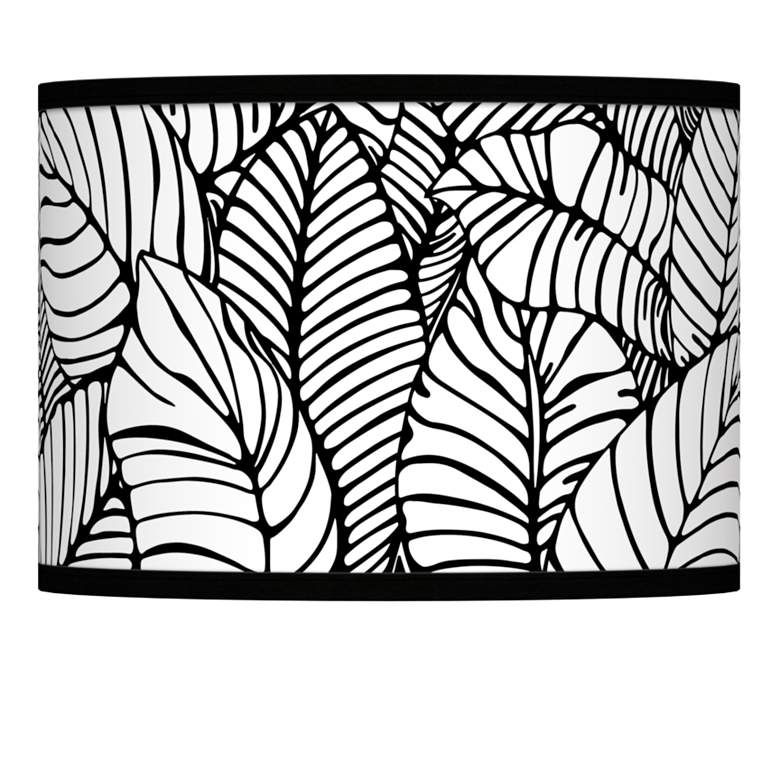 Image 1 Tropical Leaves Giclee Lamp Shade 13.5x13.5x10 (Spider)