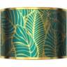 Tropical Leaves Gold Metallic Giclee Shade 12x12x8.5 (Spider)