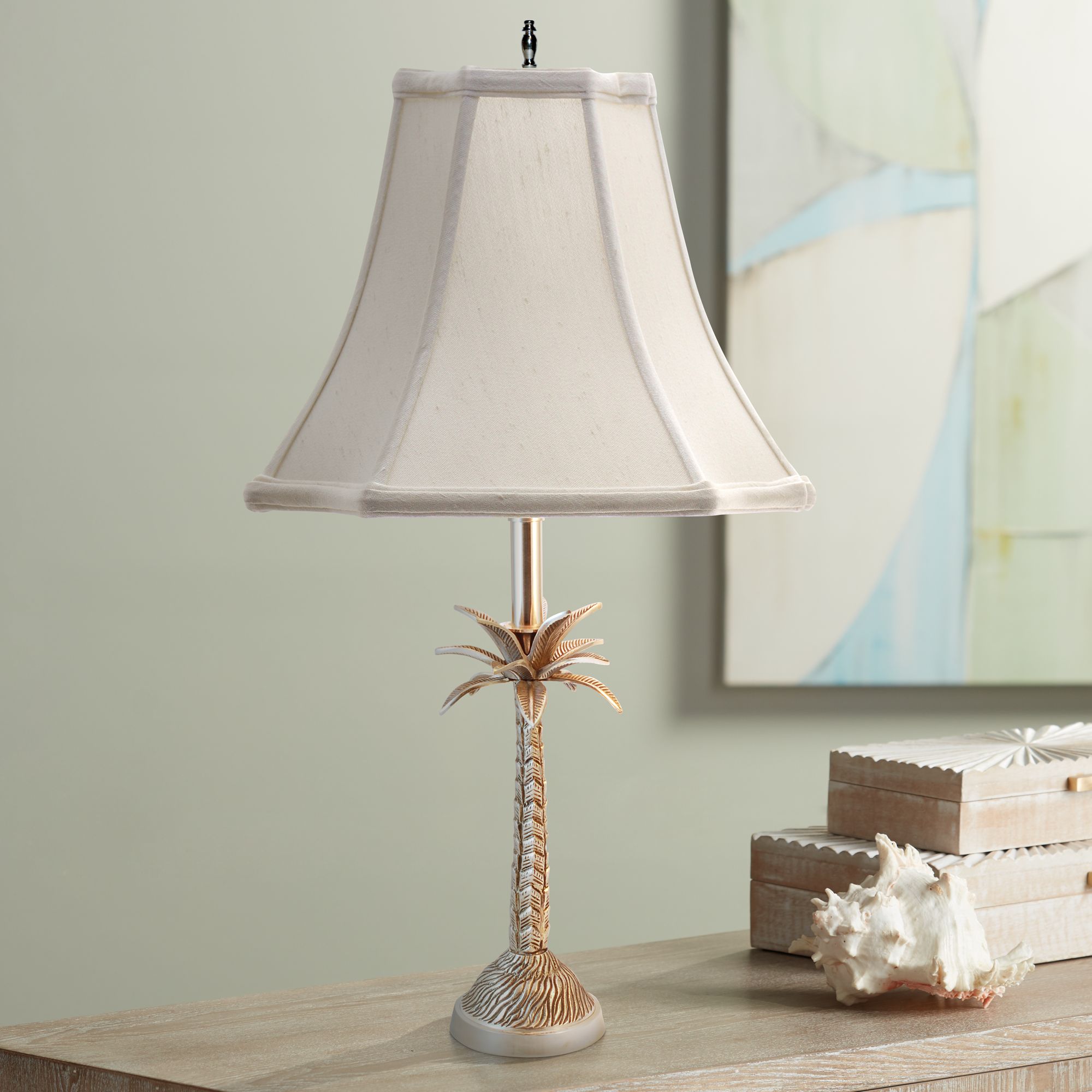 palm tree bedside lamps