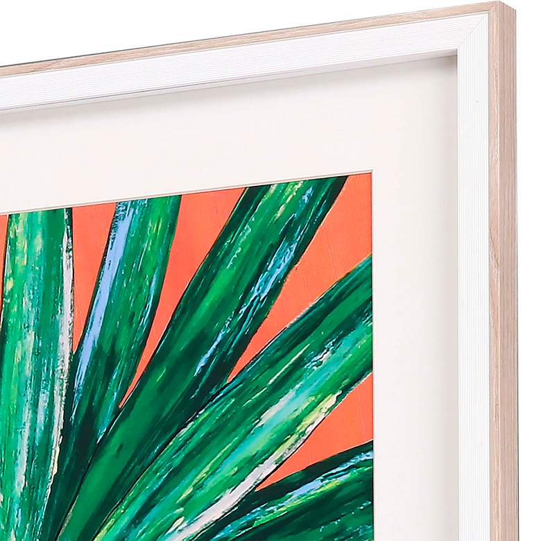 Tropical Palms 26 inchW 4-Piece Framed Shadow Box Wall Art Set more views
