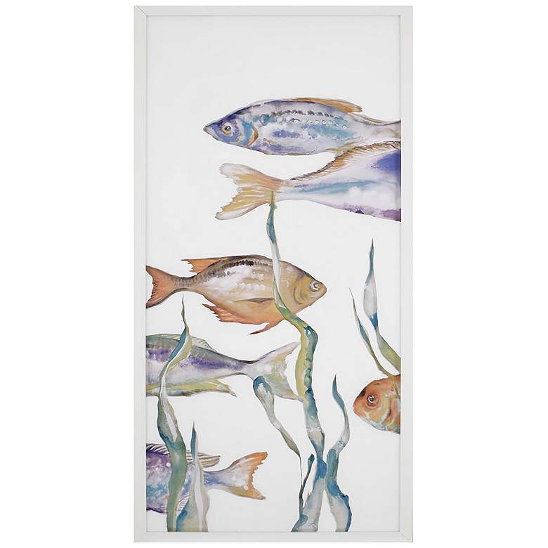Image 1 Tropical Paradise II 26"W x 50"H Framed Art