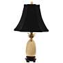 Tropical Pineapple Brass 20" High Table Lamp with Black Shade