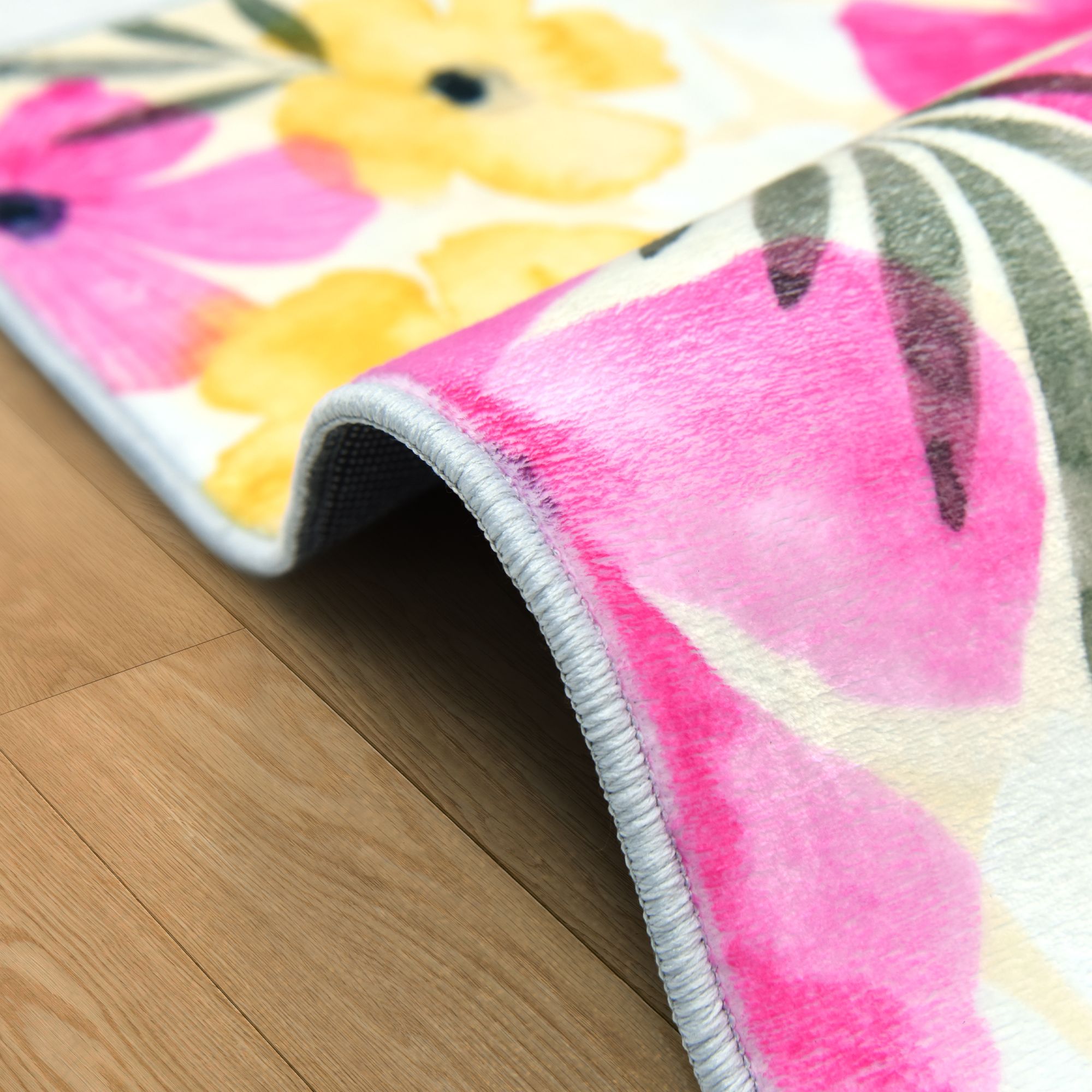 Image 6 Tropical Posies 8'x10'Hand Washable Flowers Power-loomed Art Area Rug more views