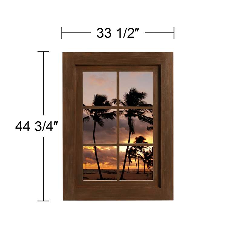 Image 3 Tropical Sunset Window Wall Decal more views