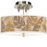 Tropical Woodwork Giclee 14" Wide Ceiling Light