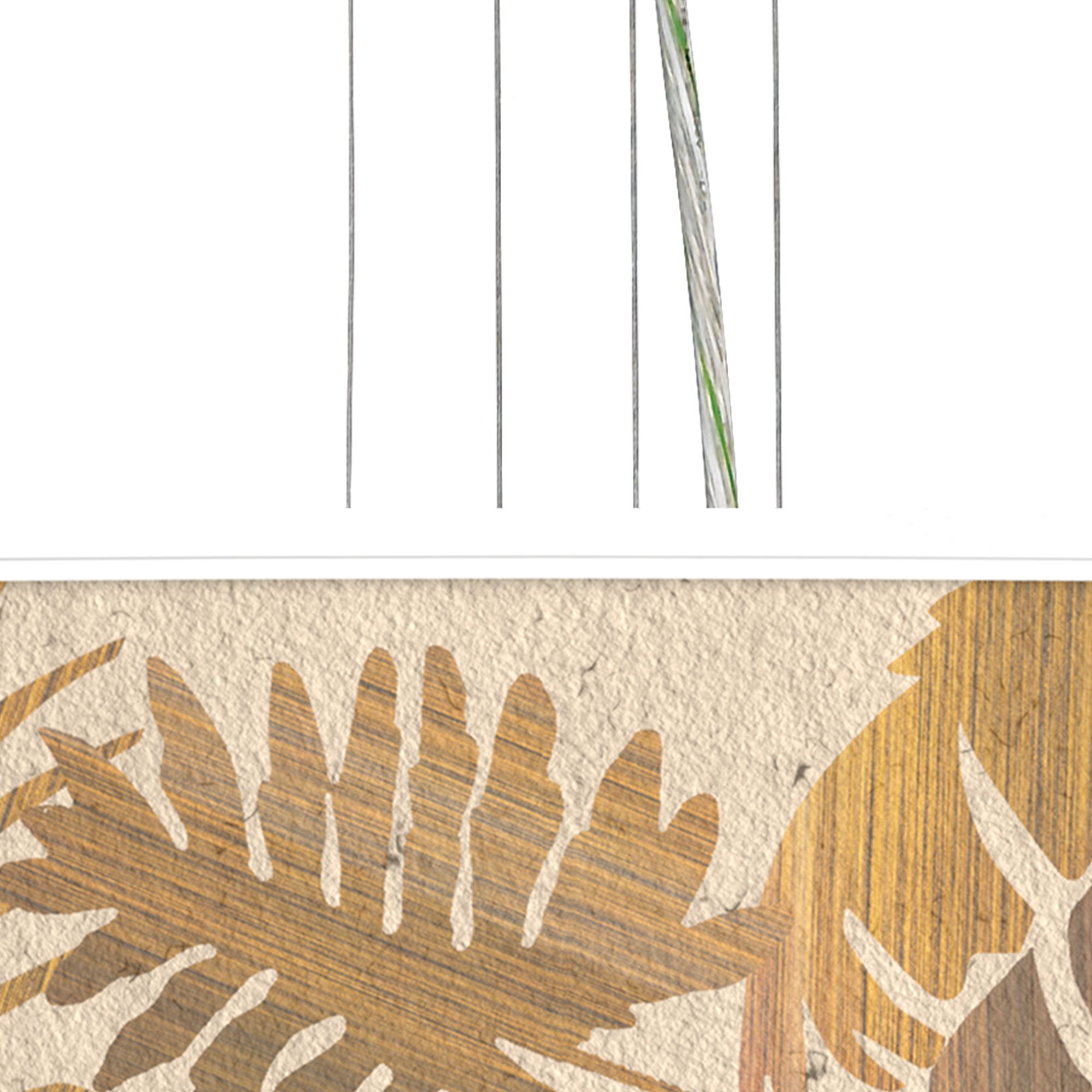 Image 2 Tropical Woodwork Giclee 24" Wide 4-Light Pendant Chandelier more views