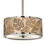 Tropical Woodwork Giclee Glow 10 1/4" Wide Pendant Light