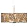 Tropical Woodwork Giclee Glow 16" Wide Pendant Light